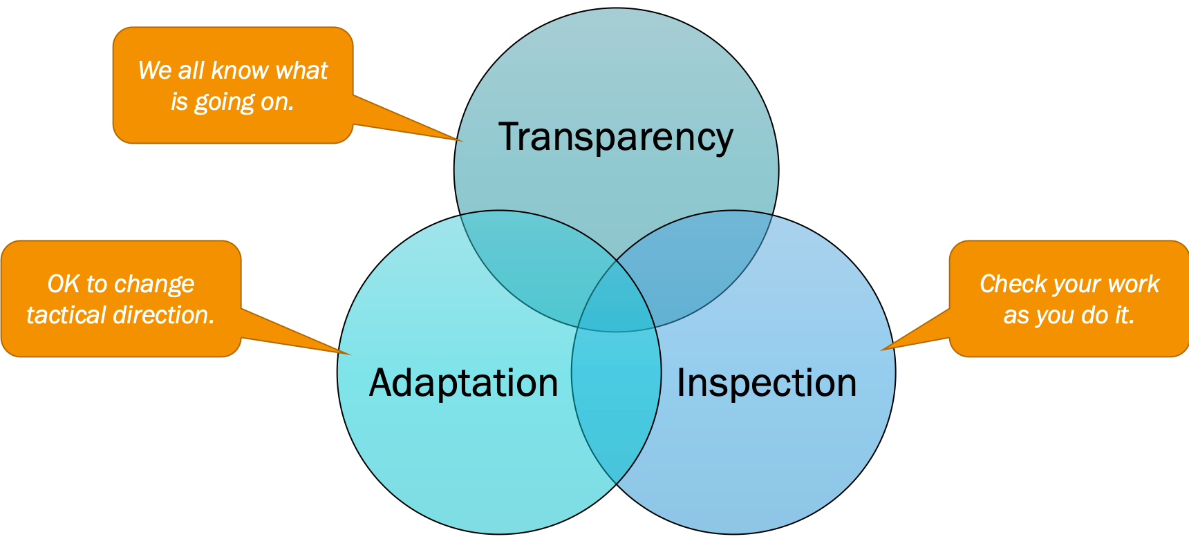 The 3 pillars of scrum