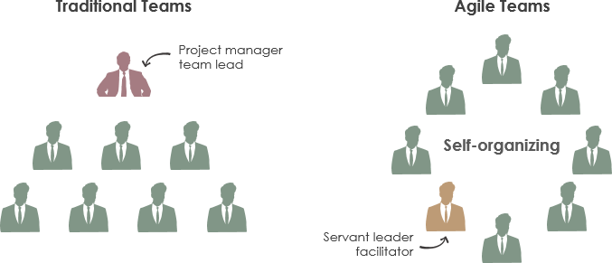 Self organising teams in Agile